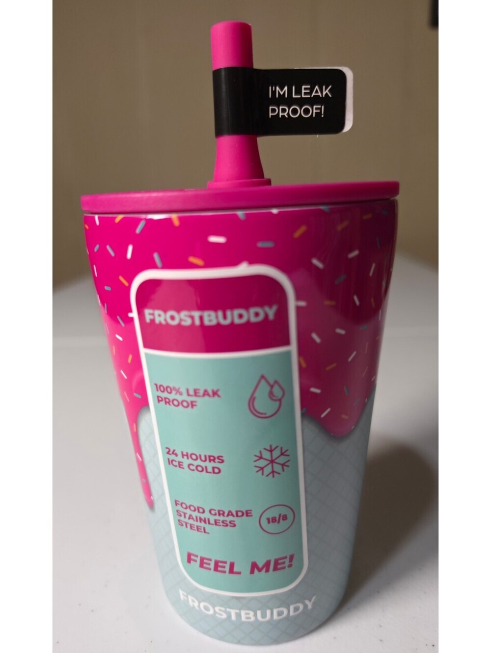 Frostbuddy Kids Leak Proof Stainless Steel Tumbler with Straw